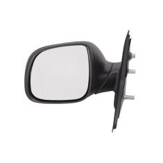 Oglinda exterioara VW Transporter (T5) 10.2009-2015, Partea Stanga Crom Asferica Manuala Fara Incalzire, carcasa neagra