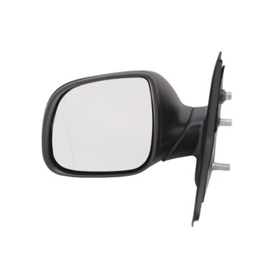 Oglinda exterioara VW Transporter (T5) 10.2009-2015, Partea Stanga Crom Asferica Manuala Fara Incalzire, carcasa neagra foto