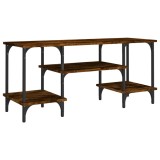 Cumpara ieftin Comoda TV, stejar fumuriu, 102x35x45,5 cm, lemn prelucrat