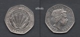Anglia, Marea Britanie, 1998 50 Pence, Comemorativa, Aniversare