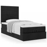 Gossi cadru de pat otoman cu saltea tesatura neagra 100x200cm
