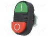 Intrerupator dublu, 22mm, seria MPD, IP66, ABB - 1SFA611142R1106