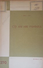 Cati ani are Pamantul? - Emil Pop