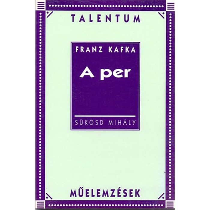 A per - Talentum Műelemz&eacute;sek - S&uuml;k&ouml;sd Mih&aacute;ly