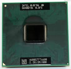 Procesor laptop INTEL CORE 2 DUO T6600 SLGF5 2,2GHz 2Mb Cache Socket P PGA478 foto