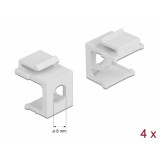 Set 4 buc Keystone cover alb, Delock 86819