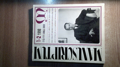 Revista Manuscriptum Nr 1-2/1998 (110-111) An XXIX (Blaga Eliade Ionesco Cioran) foto