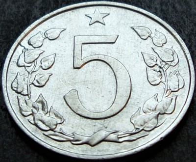 Moneda 5 HALERU - RS CEHOSLOVACIA, anul 1972 * cod 4068 = A.UNC foto