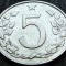 Moneda 5 HALERU - RS CEHOSLOVACIA, anul 1972 * cod 4068 = A.UNC