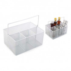 Organizator Metalic Multifunctional Alb 25 X 18 X 12 CM foto