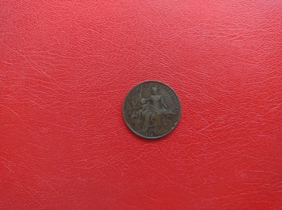 FRANTA - Moneda 5 CENTIMES 1916 ( bronz ) foto