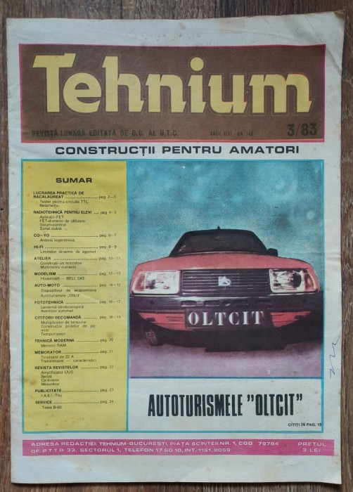 T- Revista Tehnium nr. 3 / 1983