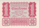 Bancnota Austria 1 Krone 1922 - P73 UNC ( unifata - vezi descriere )