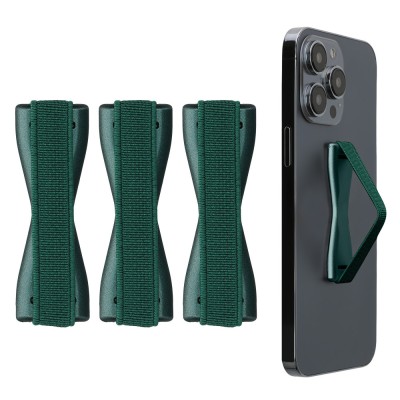 Set 3 Suporti elastici Kwmobile pentru telefoane, Verde inchis, Plastic, 43997.28 foto