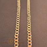 Cumpara ieftin Lant unisex placat cu aur, model clasic, 60 cm