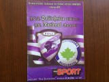 program meci fotbal FCU politehinca timisoara - fc national bucuresti campionatul romaniei divizia A 2004-2005 / 16 pagini fan sport hobby
