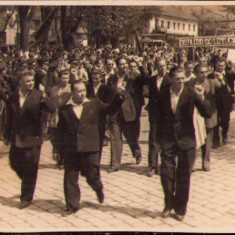 HST M183 Poză manifestație comunistă Reșița perioada stalinistă ante 1953