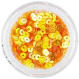Paiete rotunde &icirc;n formă de disc, galben-portocaliu, INGINAILS