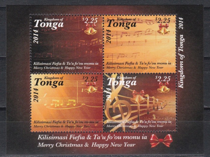 Tonga 2014 - Crăciun, Bloc, MNH