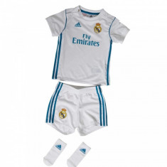 adidas Baieti Real Madrid Mini Kit Alb Albastru foto