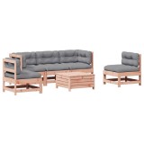 Set mobilier de gradina cu perne, 6 piese, lemn masiv Douglas