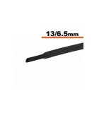 Tub termocontractibil negru 13mm/ 6.5mm 0.5m, Oem