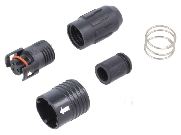 Conector Circular HR30 Push-Pull Mufă 3 PIN Aurit