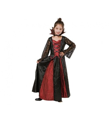 Costum carnaval Gothic Vampire pentru fete, marime 120/130 cm ( 7-8 ani) foto