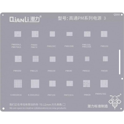 Sita BGA QIANLI QS68 pentru CPU Qualcomm PM 3 Series foto