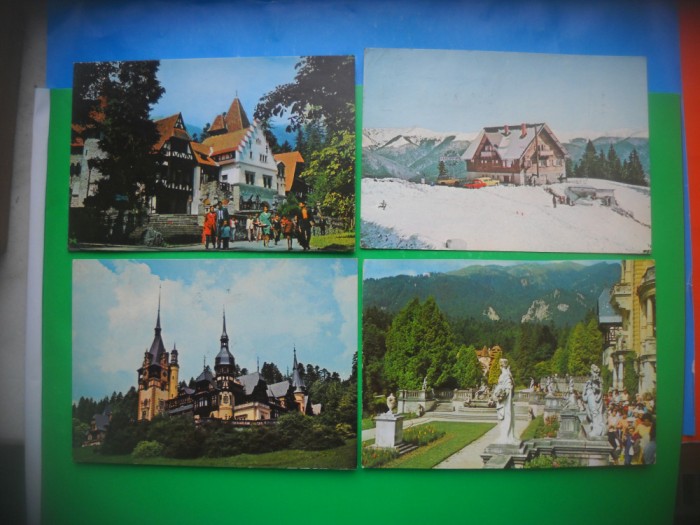 HOPCT LOT 3239 - IP- - 4 CARTI POSTALE-SINAIA-JUD PRAHOVA-CIRCULATE