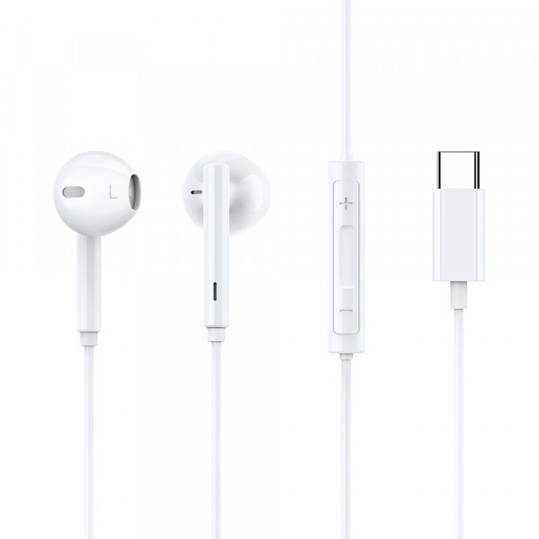 Handsfree USB-C McDodo HP-7500, 1.2m, Alb