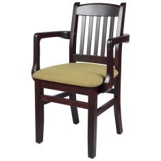 SCAUN BULDOG TAPITAT CU COTIERA STOFA AQUA CLEAN - Wenge Negru foto