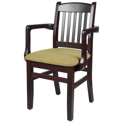 SCAUN BULDOG TAPITAT CU COTIERA STOFA STANDARD - Wenge Negru foto