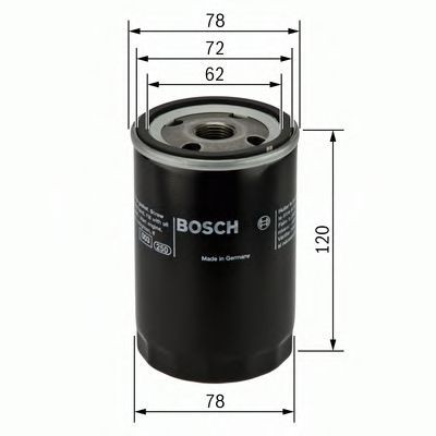 Filtru ulei JEEP CHEROKEE (KJ) (2001 - 2008) BOSCH 0 451 103 369