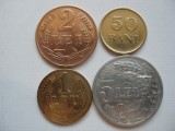 SET 50 BANI 1947 +1 LEU 1947 +2 LEI 1947 +5 LEI 1947 (CU DEPUNERE MAT) , L14.73
