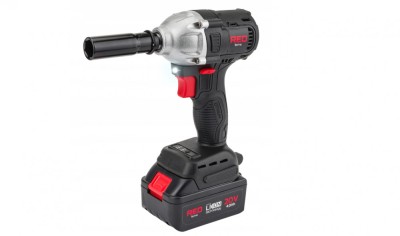 Cheie electrica de impact cu acumulator, 20 V, 4 Ah, 380 Nm, Red Technic RTAKU0026 foto