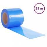 Cumpara ieftin Perdea pentru usa, albastru, 200 mmx1,6 mm 25 m, PVC