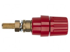 Soclu Banană 4mm 100A Roșu cu Izolație Pe Panou