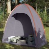 Cort Depozitare Camping Gossi, 198x85x191cm, Gri-Portocaliu, Impermeabil, Poliester, Fibra Sticla, 2.5kg