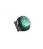 Comutator basculant cu retinere 1 contact 12V 16A cu bec verde, Somogyi Elektronic