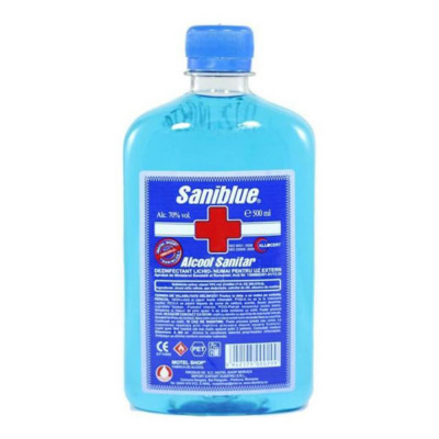 Alcool Sanitar Saniblue, 500 ml, Concentratie 70% foto