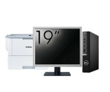 Pachet Calculator Second Hand DELL OptiPlex 7080 Mini PC, Intel Core i5-10500T 2.30 - 3.80GHz, 8GB DDR4, 256GB SSD + Monitor 19&amp;quot; + Imprimanta Bro