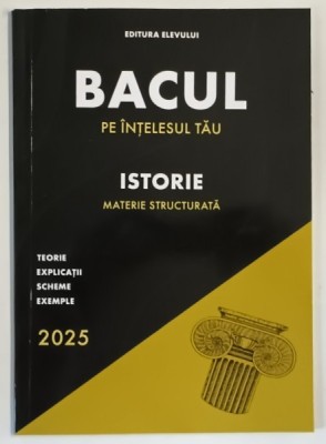 BACUL PE INTELESUL TAU , ISTORIE , MATERIE STRUCTURATA , TEORIE , EXPLICATII , SCHEME , EXEMPLE 2025 , 2024 foto