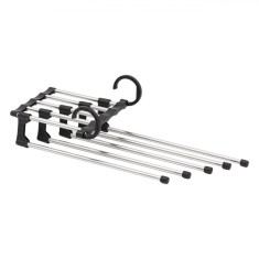 Umeraș Pantaloni, 5 Spații, Metal și Plastic, Negru