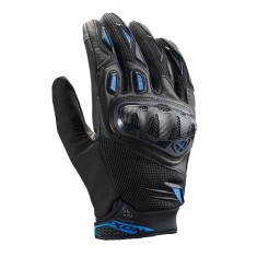 Manusi barbati Roadster vara piele/textil Ixon model Rise Air 2 MS culoare: negru/albastru - degete tactile, 2XL (11/12)