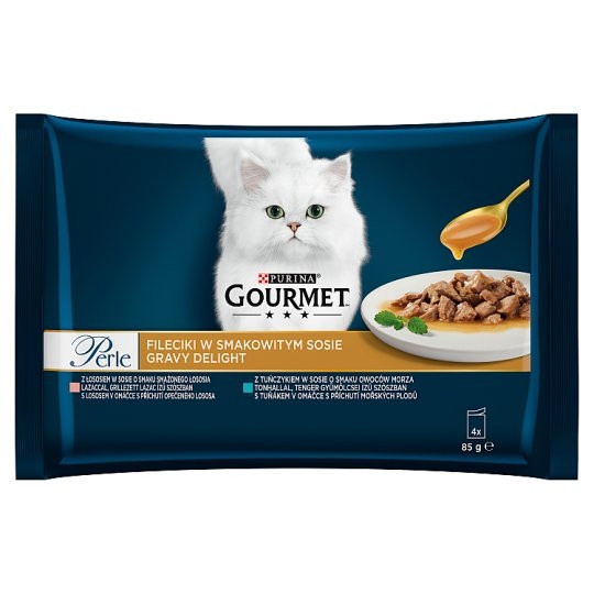 Plic Gourment Perle Gravy Delight 4x85 g, Pastrav Ton