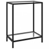 VidaXL Masă consolă, transparent, 60 x 35 x 75 cm, sticlă securizată 322827