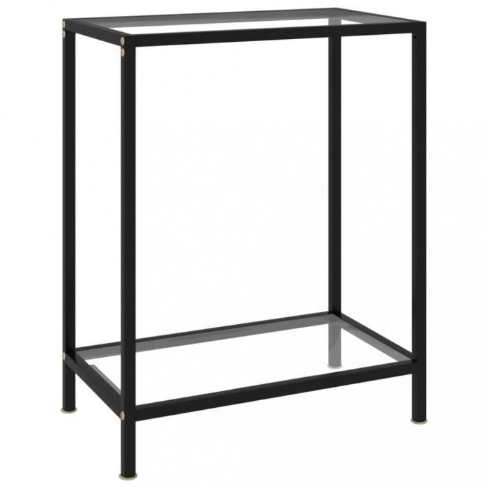 vidaXL Masă consolă, transparent, 60 x 35 x 75 cm, sticlă securizată 322827