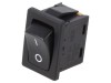 Rocker Switch ON-OFF 6A 250V Black