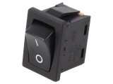 Rocker Switch ON-OFF 6A 250V Black
